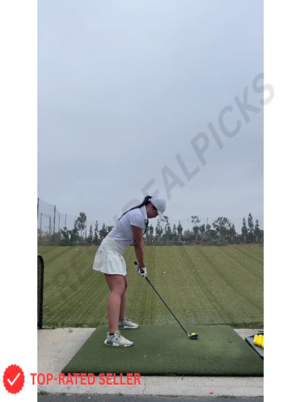 Pleated Tennis Skirt with Pockets & Shorts, Athletic Golf Skort - Picture 4 of 5